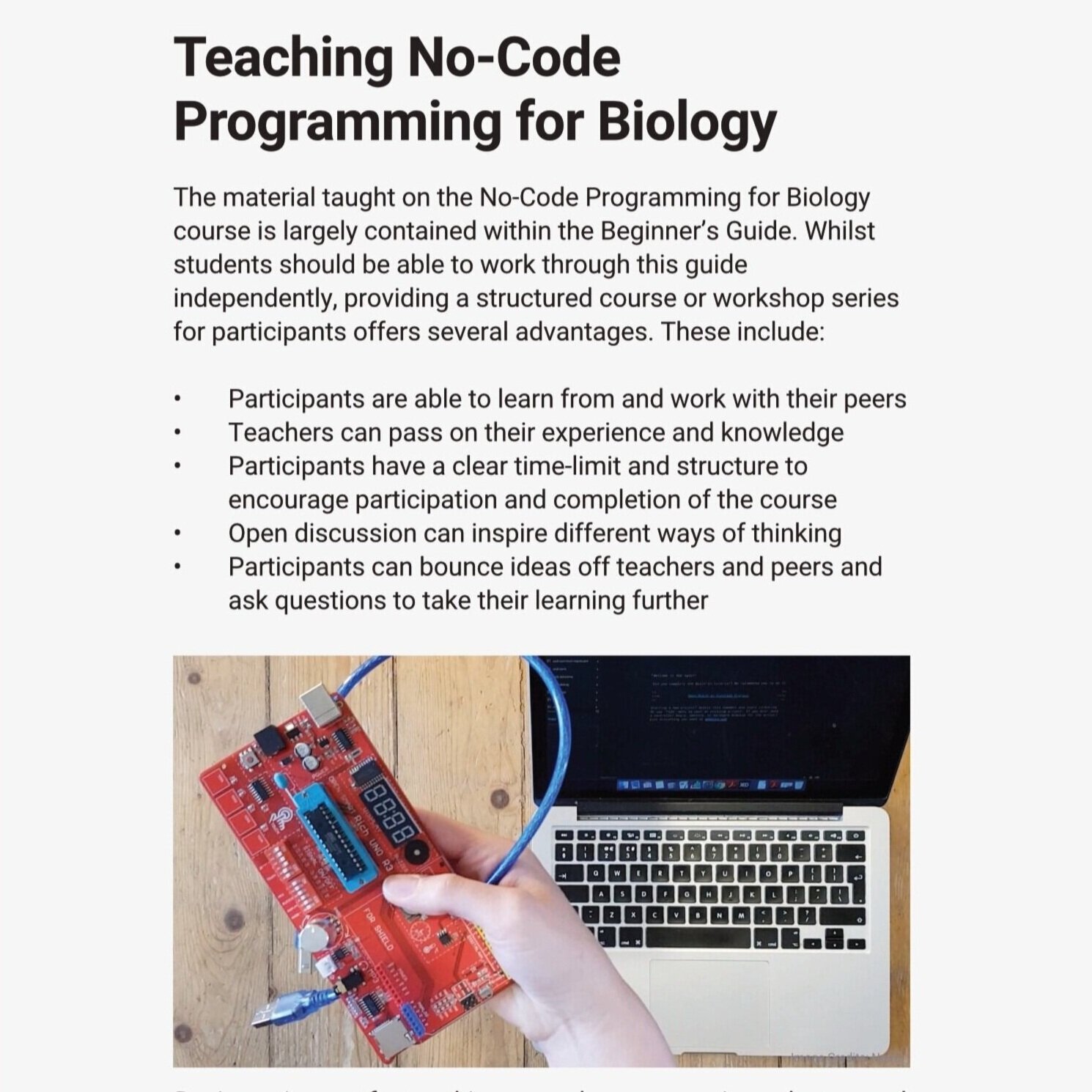 Teacher's Manual (Draft)