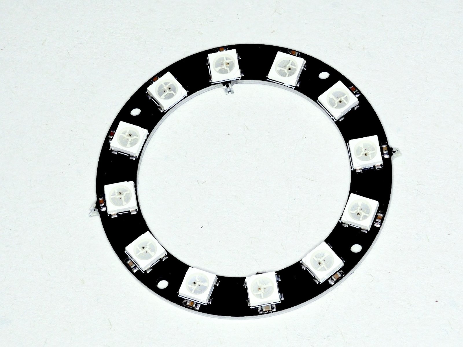 12 x RGB LED Clock Face (WS2812 Ring)