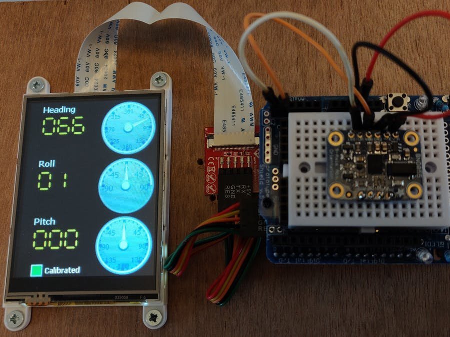 An XOD Library for the BNO055 Absolute Orientation Sensor
